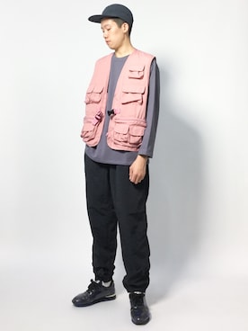 「Journal Standard TRISECT（トライセクト）のアイテム（トップス）」を使った、まっこいさん（メンズ・178cm）の夏コーディネート