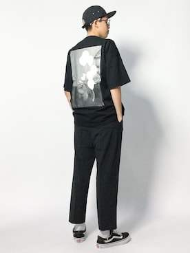 「MONKEY TIME（モンキータイム）のアイテム（Tシャツ/カットソー）」を使った、まっこいさん（メンズ・178cm）の秋コーディネート