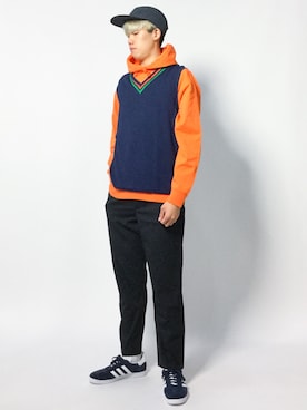 「Journal Standard TRISECT（トライセクト）のアイテム（パンツ）」を使った、まっこいさん（メンズ・178cm）の秋コーディネート