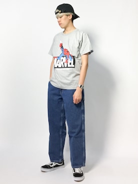 「SILVER TAB（シルバータブ）のアイテム」を使った、まっこいさん（メンズ・178cm）の秋コーディネート