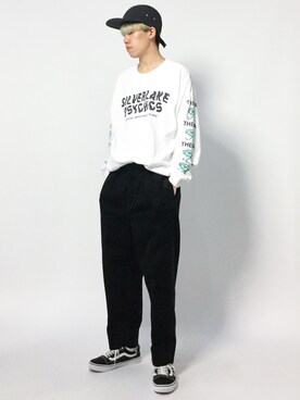 「MONKEY TIME（モンキータイム）のアイテム（その他パンツ）」を使った、まっこいさん（メンズ・178cm）の秋コーディネート