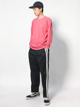 「MONKEY TIME（モンキータイム）のアイテム（その他パンツ）」を使った、まっこいさん（メンズ・178cm）の秋コーディネート