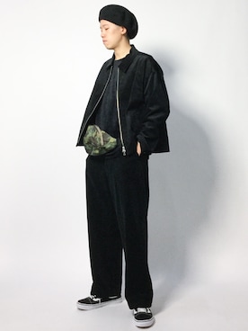 「STUDIOUS（ステュディオス）のアイテム（ブルゾン）」を使った、まっこいさん（メンズ・178cm）の秋コーディネート