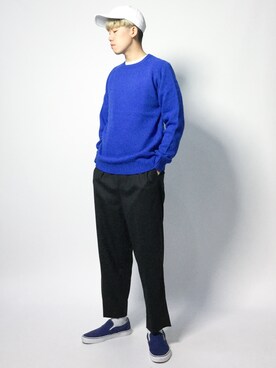 「MONKEY TIME（モンキータイム）のアイテム（その他パンツ）」を使った、まっこいさん（メンズ・178cm）の秋コーディネート