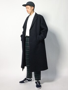 「Scye（サイ）のアイテム（その他アウター）」を使った、まっこいさん（メンズ・178cm）の秋コーディネート