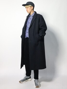 「Scye（サイ）のアイテム（その他アウター）」を使った、まっこいさん（メンズ・178cm）の秋コーディネート