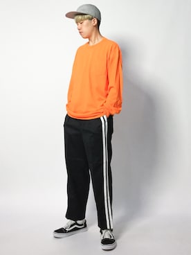 「MONKEY TIME（モンキータイム）のアイテム（その他パンツ）」を使った、まっこいさん（メンズ・178cm）の秋コーディネート