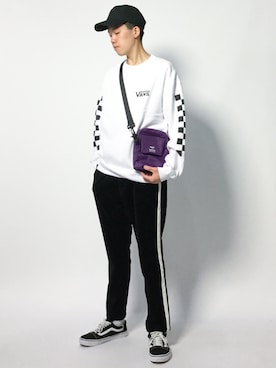 「VANS（バンズ）のアイテム（スウェット）」を使った、まっこいさん（メンズ・178cm）の秋コーディネート