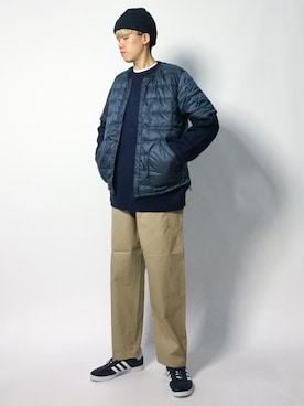 「URBAN RESEARCH（アーバンリサーチ）のアイテム（ダウンジャケット/コート）」を使った、まっこいさん（メンズ・178cm）の秋コーディネート
