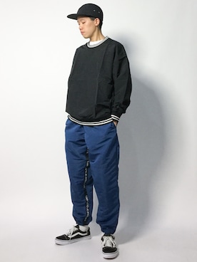 「NEONSIGN（ネオンサイン）のアイテム（その他パンツ）」を使った、まっこいさん（メンズ・178cm）の秋コーディネート