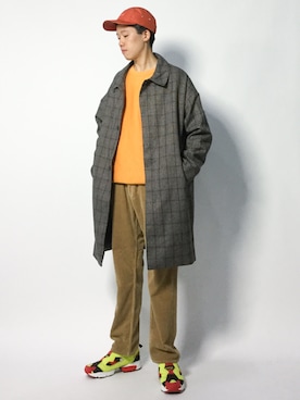「SILAS（サイラス）のアイテム（帽子）」を使った、まっこいさん（メンズ・178cm）の秋コーディネート