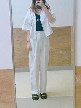 「CROSS/PHONEZ（クロスフォンズ）のアイテム」を使った、🍅さん（レディース・156cm）の春コーディネート