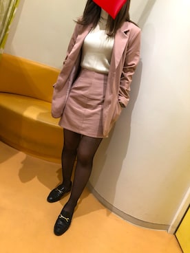 「アイテム（フォーマルスーツ/小物）」を使った、Harubuuさん（レディース・158cm・20代）の春コーディネート