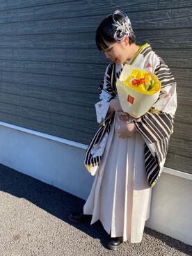 卒業袴 の人気ファッションコーディネート 髪型 ショートヘアー Wear