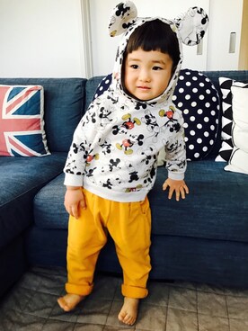 「lemoir（レモール）のアイテム」を使った、K👶さん（キッズ・90cm）の冬コーディネート