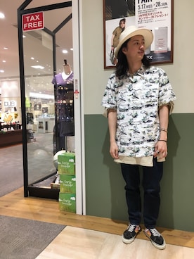 「AVIREX（アヴィレックス）のアイテム」を使った、purinさん（メンズ・173cm）の夏コーディネート