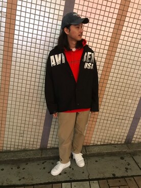 「アイテム（ブルゾン）」を使った、purinさん（メンズ・173cm・30代）の秋コーディネート