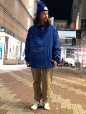 「アイテム（ブルゾン）」を使った、purinさん（メンズ・173cm・30代）の冬コーディネート