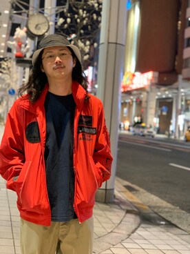 「アイテム（ブルゾン）」を使った、purinさん（メンズ・173cm・30代）の春コーディネート