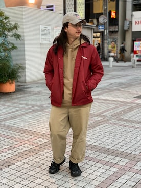 「アイテム（ブルゾン）」を使った、purinさん（メンズ・173cm・30代）の冬コーディネート