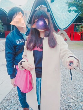 「EDWIN（エドウィン）のアイテム（スタジャン）」を使った、Zwwangさん（レディース・158cm）の冬コーディネート