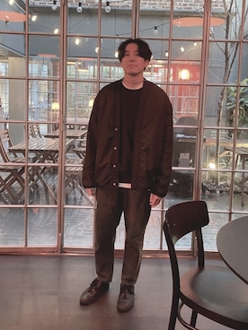 「8seconds（エイトセカンズ）のアイテム（ブルゾン）」を使った、Gyujinさん（メンズ・173cm）の冬コーディネート