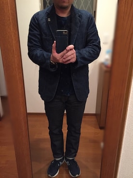 「BLUE BLUE（ブルーブルー）のアイテム（腕時計）」を使った、lupinyasuさん（メンズ・169cm）の春コーディネート
