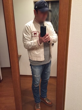 「oblekt（オブレクト）のアイテム（パンツ）」を使った、lupinyasuさん（メンズ・169cm）の春コーディネート