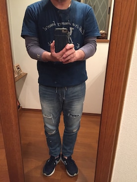 「oblekt（オブレクト）のアイテム（パンツ）」を使った、lupinyasuさん（メンズ・169cm）の春コーディネート