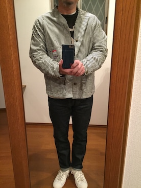 「BLUE BLUE（ブルーブルー）のアイテム（腕時計）」を使った、lupinyasuさん（メンズ・169cm）の春コーディネート