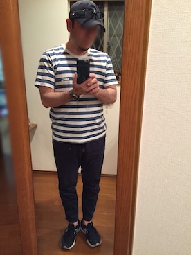 「BLUE BLUE（ブルーブルー）のアイテム（腕時計）」を使った、lupinyasuさん（メンズ・169cm）の夏コーディネート
