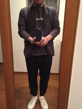 「three dots（スリードッツ）のアイテム」を使った、lupinyasuさん（メンズ・169cm）の夏コーディネート