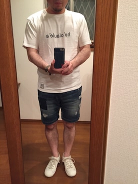 「BLUE BLUE（ブルーブルー）のアイテム（腕時計）」を使った、lupinyasuさん（メンズ・170cm）の夏コーディネート