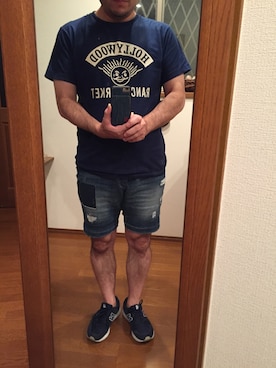 「oblekt（オブレクト）のアイテム（パンツ）」を使った、lupinyasuさん（メンズ・169cm）の秋コーディネート