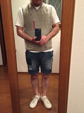 「oblekt（オブレクト）のアイテム（パンツ）」を使った、lupinyasuさん（メンズ・169cm）の秋コーディネート