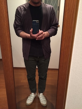 「three dots（スリードッツ）のアイテム」を使った、lupinyasuさん（メンズ・169cm）の秋コーディネート