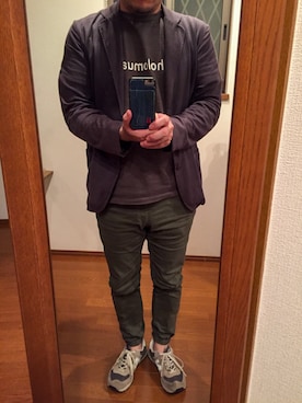 「three dots（スリードッツ）のアイテム」を使った、lupinyasuさん（メンズ・169cm）の秋コーディネート