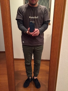 「URBAN RESEARCH DOORS（アーバンリサーチドアーズ）のDOORS melelana半袖TEE MENS（Tシャツ/カットソー、グレー系）」を使った、lupinyasuさん（メンズ・169cm）の秋コーディネート