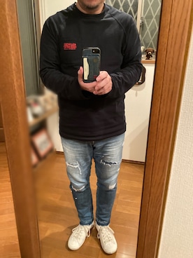 「oblekt（オブレクト）のアイテム（パンツ）」を使った、lupinyasuさん（メンズ・169cm）の春コーディネート