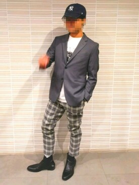 「ONE DAY KMC （ワンデイケーエムシー）のアイテム（シューズ）」を使った、samuraisukeさん（メンズ・170cm）の秋コーディネート