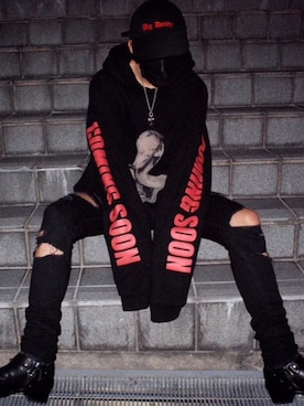 「Saint Laurent」｜「アイテム（キャップ）」を使った、Masatoさん（メンズ・178cm）の秋コーディネート
