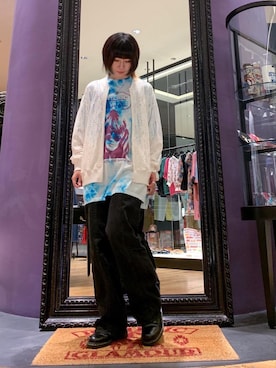 「日焼け対策」｜「アイテム（ブルゾン）」を使った、YUNさん（レディース・168cm）の夏コーディネート