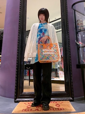 「日焼け対策」｜「アイテム（ブルゾン）」を使った、YUNさん（レディース・168cm）の夏コーディネート