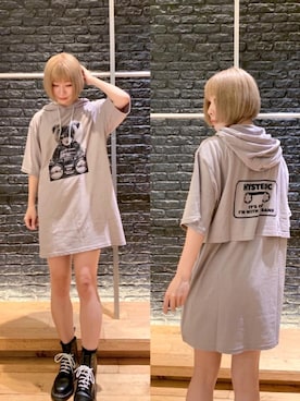 「ﾋﾞｯｸﾞｼﾙｴｯﾄ」｜「アイテム（ワンピース/ドレス）」を使った、YUNさん（レディース・168cm）の夏コーディネート