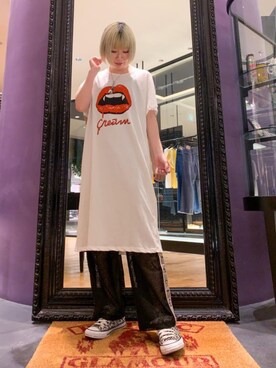 「ﾋﾞｯｸﾞｼﾙｴｯﾄ」｜YUNさん（レディース・168cm）の春コーディネート