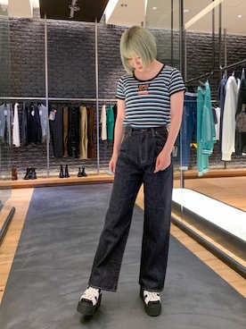 「でにむ」｜「アイテム（サンダル）」を使った、YUNさん（レディース・168cm）の春コーディネート
