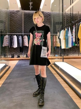 「ﾋﾞｯｸﾞｼﾙｴｯﾄ」｜YUNさん（レディース・168cm）の夏コーディネート