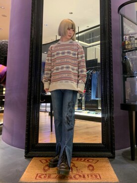 「ﾋﾞｯｸﾞｼﾙｴｯﾄ」｜YUNさん（レディース・168cm）の冬コーディネート