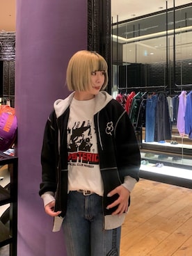 「ﾋﾞｯｸﾞｼﾙｴｯﾄ」｜YUNさん（レディース・168cm）の冬コーディネート