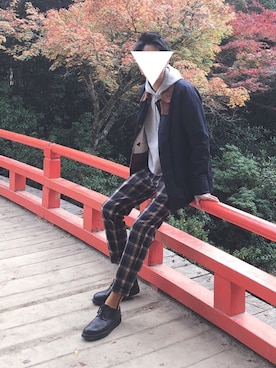「アローズ」｜がのんさん（メンズ・183cm）の春コーディネート